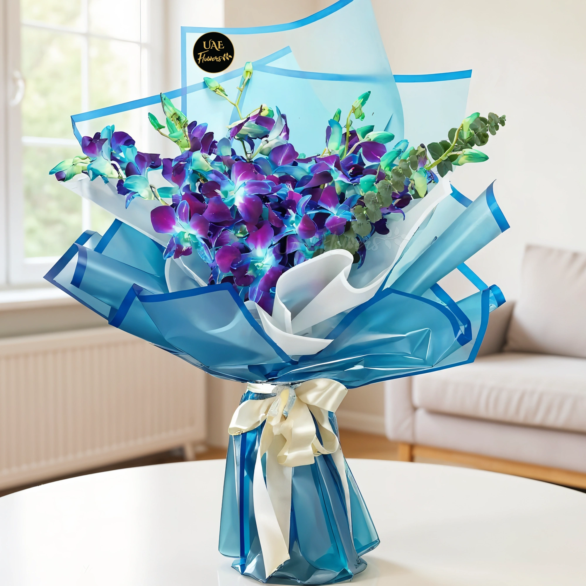 Blue Moon Blue Orchids Bouquet