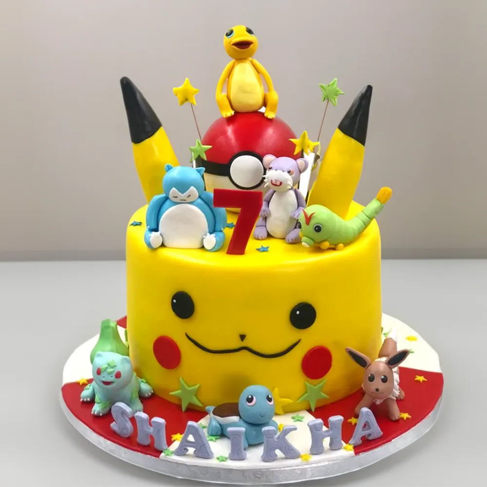 4kg 3D handcrafted Pikachu theme cake