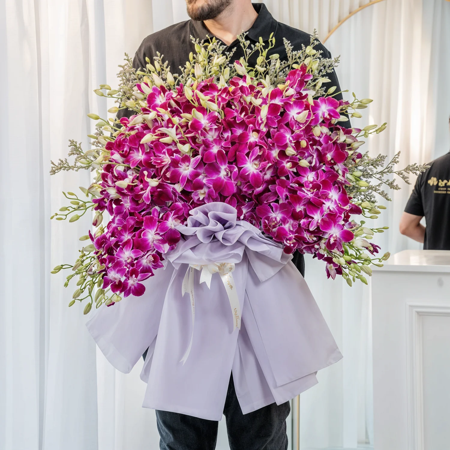 purple orchids